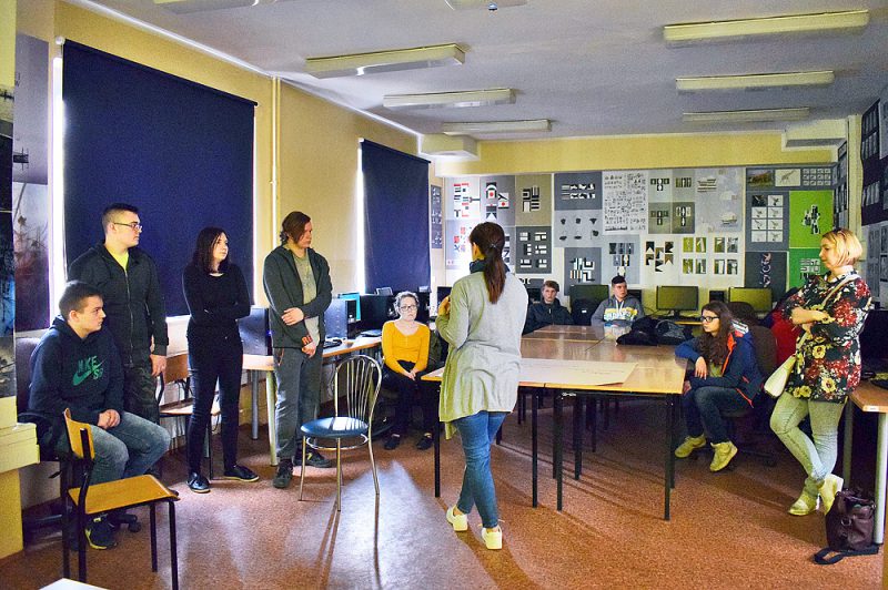 Spotkanie z uczniami Kietrza - Edukacja Artystyczna w zakresie sztuk plastycznych Racibórz (fot. M.Panek)